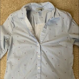 Cute top with little cherries and stripes